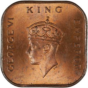 Malaya, British / One Cent 1941 - obverse photo