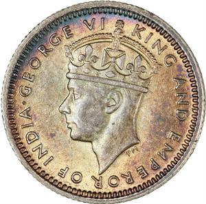 Malaya, British / Five Cents 1941 - obverse photo