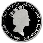 Twenty-five Dollars 1992 Columbus: Photo Coin, British Virgin Islands, Twenty-five Dollars 1992 Columbus / thumbnail