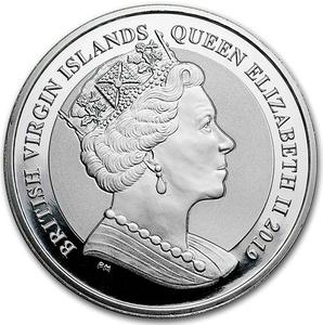 British Virgin Islands / Silver Five Ounces 2019 Pegasus - obverse photo