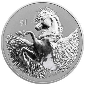British Virgin Islands / Silver Ounce 2021 Pegasus - reverse photo