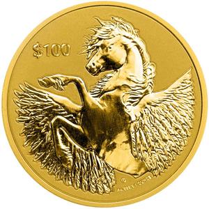 British Virgin Islands / Gold Ounce 2021 Pegasus - reverse photo