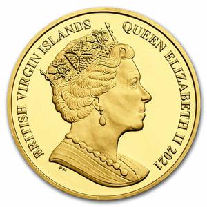 British Virgin Islands / Gold Ounce 2021 Flamingo - obverse photo