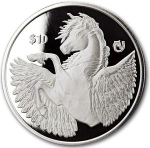British Virgin Islands / Silver Ounce 2023 Farewell Pegasus - reverse photo