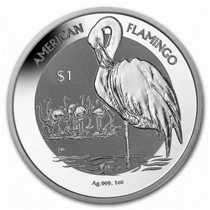 British Virgin Islands / Silver Ounce 2021 Flamingo - reverse photo