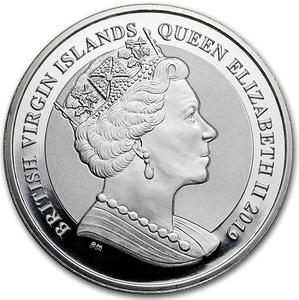 British Virgin Islands / Silver Two Ounces 2019 Pegasus - obverse photo