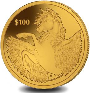 British Virgin Islands / Gold Ounce 2018 Pegasus, Bullion - reverse photo