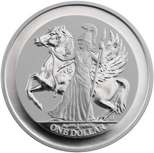 British Virgin Islands / Silver Ounce 2017 Pegasus and Goddess Athena - reverse photo