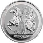 British Virgin Islands / Silver Ounce 2017 Pegasus and Goddess Athena - reverse photo