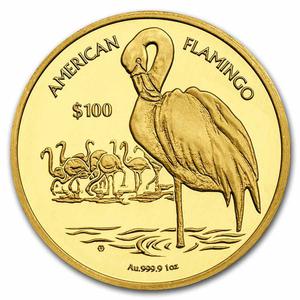 British Virgin Islands / Gold Ounce 2021 Flamingo - reverse photo