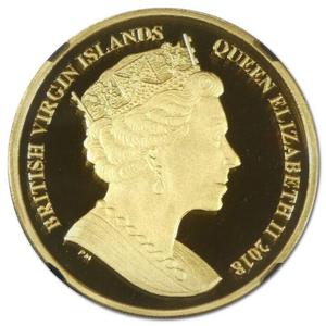 British Virgin Islands / Gold Ounce 2018 Pegasus, Proof - obverse photo
