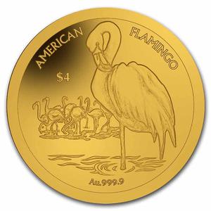 British Virgin Islands / Gold Half Gram 2021 Flamingo - reverse photo