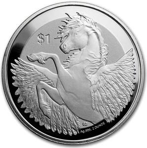 British Virgin Islands / Silver Two Ounces 2019 Pegasus - reverse photo