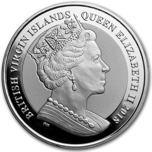 British Virgin Islands / Silver Two Ounces 2018 Pegasus - obverse photo