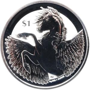 British Virgin Islands / Silver Ounce 2018 Pegasus - reverse photo