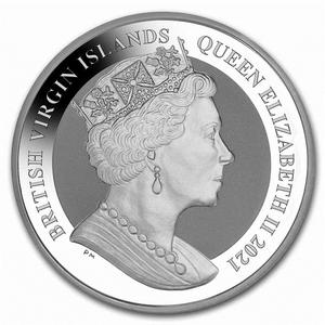 British Virgin Islands / Silver Ounce 2021 Flamingo - obverse photo