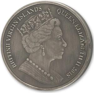 British Virgin Islands / Silver Two Ounces 2018 Pegasus Antique - obverse photo