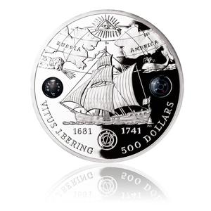 British Virgin Islands / Silver Five Kilos 2011 Vitus Bering - reverse photo