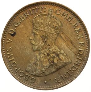 British West Africa / Threepence, Tin Brass - obverse photo
