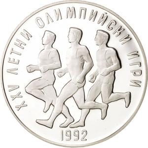 Bulgaria / Twenty-five Leva 1990 Olympics - obverse photo