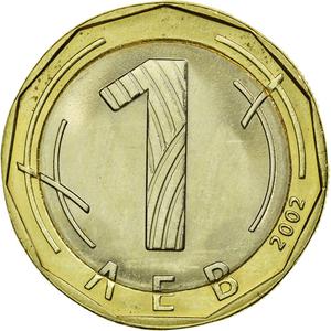 Bulgaria / One Lev 2002 - reverse photo