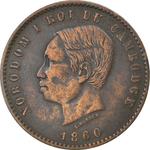 Ten Centimes 1860: Photo Coin, Cambodia, Ten Centimes 1860 / thumbnail