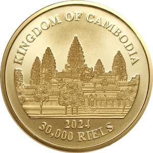 Cambodia / Gold Ounce 2024 Lost Tigers of Cambodia - obverse photo
