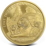 Gold Ounce 2025 Lost Tigers of Cambodia: Photo 2025 1 oz Cambodia Lost Tigers of Cambodia .9999 Gold BU Coin / thumbnail