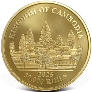 Cambodia / Gold Ounce 2025 Lost Tigers of Cambodia - obverse photo