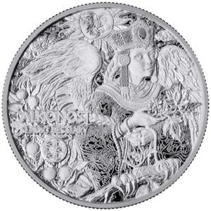 Cameroon / Silver Two Ounces 2024 Slavic Beastiary - Alkonost - reverse photo