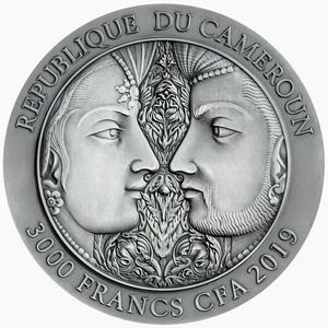 Cameroon / Silver Three Ounces 2019 Kama Sutra - obverse photo