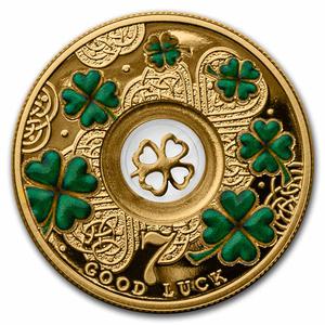 Cameroon / Silver Half Ounce 2022 Lucky Seven - Four-Leaf Clover - reverse photo