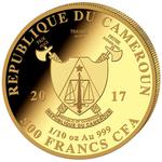 Gold Ounce 2017 Big Five - Leopard: Photo Coin, Cameroon, Gold Ounce 2016 Big Five - Leopard / thumbnail