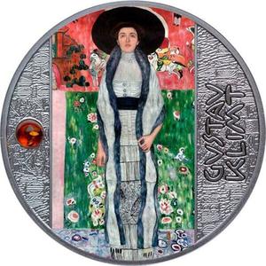 Cameroon / Five Hundred Francs Silver 2022 Gustav Klimt - Adele Bloch-Bauer II - reverse photo