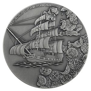 Cameroon / Silver Two Ounces 2020 Templar's Treasure - obverse photo