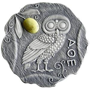 Cameroon / One Ounce Silver 2017 Owl of Athena - reverse photo