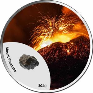 Cameroon / Silver Ounce 2020 Mount Pinatubo - reverse photo