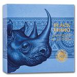 Silver Two Ounces 2023 Black Rhino: Photo Coin, Cameroon, Silver Two Ounces 2023 Black Rhino / thumbnail