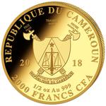 Gold Ounce 2018 Big Five - Elephant: Photo Coin, Cameroon, Gold Ounce 2018 Big Five - Elephant / thumbnail