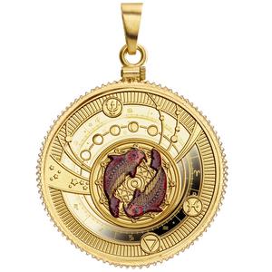 Cameroon / Five Hundred Francs Gold 2018 Pisces - reverse photo