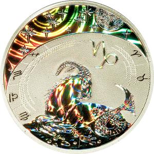 Cameroon / Silver Half Ounce 2010 Zodiac - Capricornus - reverse photo