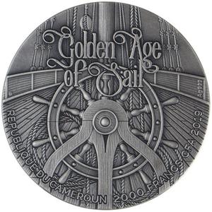 Cameroon / Two Ounces Silver 2019 Queen Anne’s Revenge - obverse photo