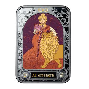 Cameroon / Silver Ounce 2021 Tarot - Strength - reverse photo