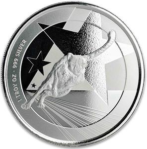 Cameroon / Silver Ounce 2019 Cheetah - reverse photo