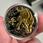Silver Ten Grams 2021 Year of the Ox: Photo Coin, Cameroon, Silver Ten Grams 2021 Year of the Ox / thumbnail
