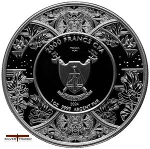 Cameroon / Silver Ounce 2024 Hindu Goddess - Durga - obverse photo