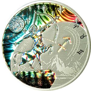 Cameroon / Silver Half Ounce 2010 Zodiac - Sagittarius - reverse photo