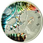 Silver Half Ounce 2010 Zodiac - Sagittarius: Photo Coin, Cameroon, Silver Half Ounce 2010 Zodiac - Sagittarius / thumbnail