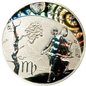 Cameroon / Silver Half Ounce 2010 Zodiac - Virgo - reverse photo
