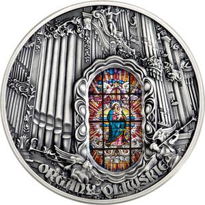 Cameroon / Two Ounces Silver 2018 Oliwa Organ - reverse photo